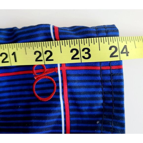 Op Men's 3XL Blue Plaid Swim Trunks With Pockets & Mesh Lining - Picture 7 of 8
